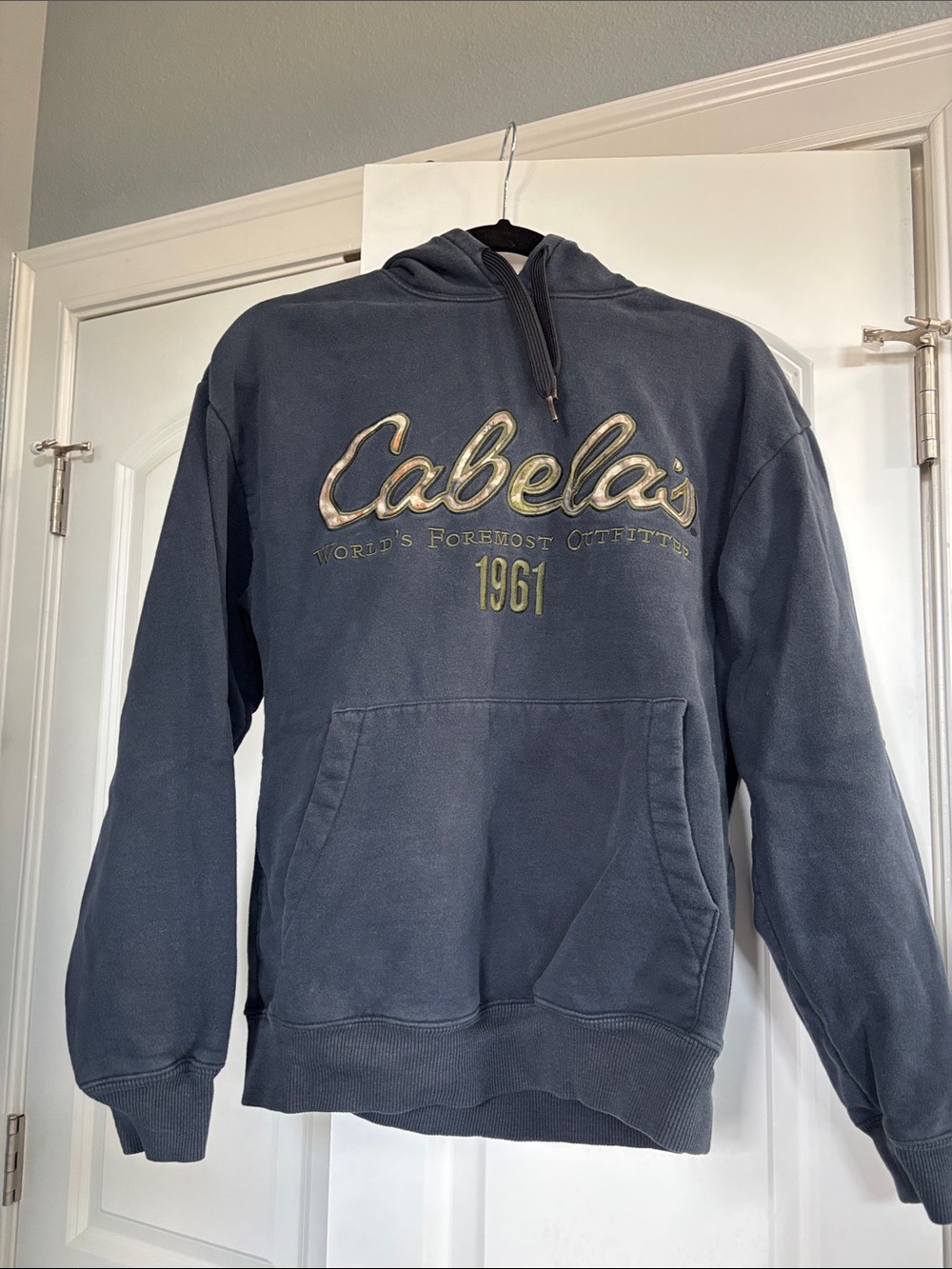 Cabela's Men's Crewneck Pullover Sweatshirt - Charcoal Blue
